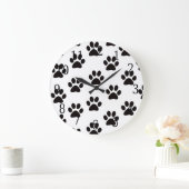 猫の足跡 ラージ壁時計 (ホーム)