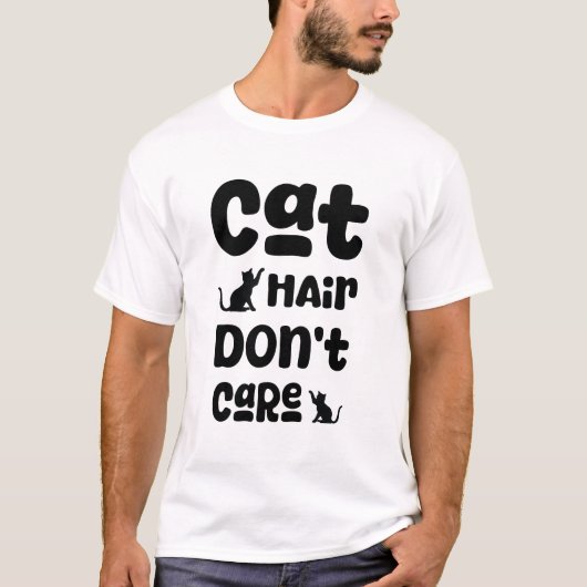 猫の跡継ぎ気にしないTシャツ Tシャツ (正面)