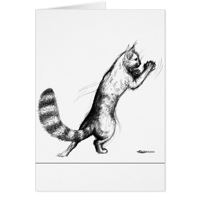 猫の跳ね上げ2 (正面)