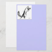 猫の跳ね上げ2 便箋 (正面/裏面)