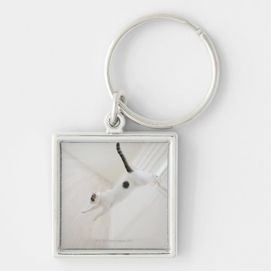 猫の跳躍は キーホルダー (正面)