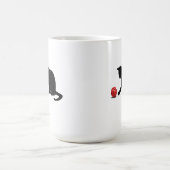 猫の転がサイコロRPGロールの遊ゲーム コーヒーマグカップ (中央)
