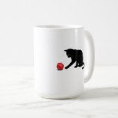 猫の転がサイコロRPGロールの遊ゲーム コーヒーマグカップ (正面右)