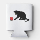 猫の転がサイコロRPGロールの遊ゲーム 缶クーラー (裏面)