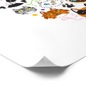 猫の輪11x14ポスター ポスター (角)