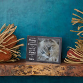 猫の追悼ギフト - ペットの弔慰ギフト - ペットの死 フォトプラーク (側面)