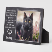 猫の追悼 ペットロス パウプリント ハート フォト フォトプラーク (側面)