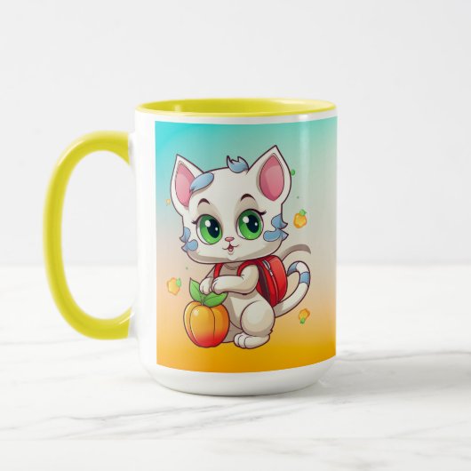 猫の通学 - 猫の学校-85241 マグカップ (左)