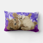 猫の遊ぶこと ランバークッション (裏面)