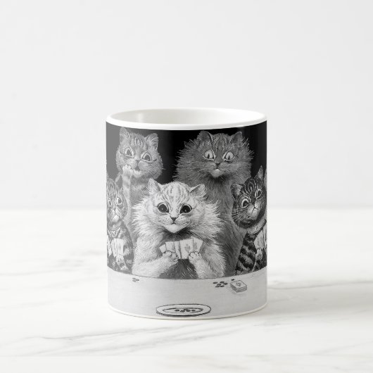 猫の遊カード、ルイ・ワイン コーヒーマグカップ (中央)