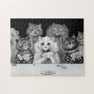 猫の遊カード、ルイ・ワイン ジグソーパズル