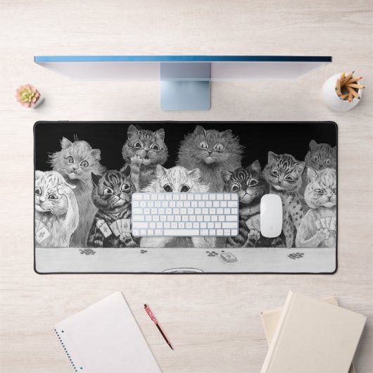 猫の遊カード、ルイ・ワイン デスクマット (オフィス1)