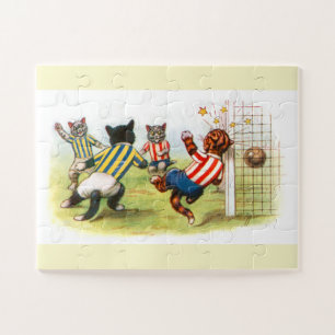 猫の遊サッカー技術 ジグソーパズル