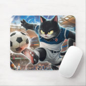 猫の遊サッカー マウスパッド (マウス)