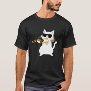 猫の遊トロンボーンTシャツ Tシャツ