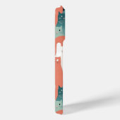 猫の遊ニュートラルなパステルパターン Case-Mate iPhoneケース (裏面 / 右)