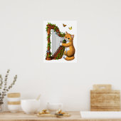 猫の遊ハープ ポスター (キッチン)