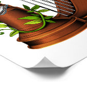 猫の遊ハープ ポスター (角)