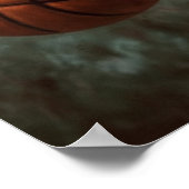 猫の遊バスケットボール ポスター (角)