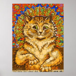 猫の遊ピアノサイケデリック- After Louis Wain ポスター