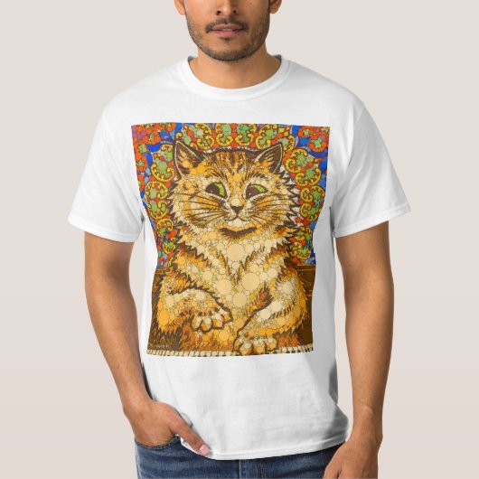 猫の遊ピアノサイケデリック- After Louis Wain Tシャツ (正面)