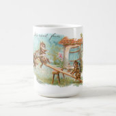 猫の遊姿を見る コーヒーマグカップ (中央)