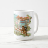 猫の遊姿を見る コーヒーマグカップ (正面右)