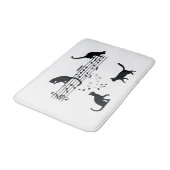 猫の遊音楽ノート バスマット (アングル)