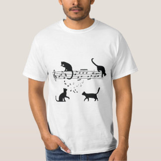 猫の遊音楽ノート Tシャツ