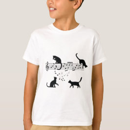 猫の遊音楽ノート Tシャツ