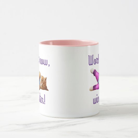 猫の運動 マグカップ (中央)