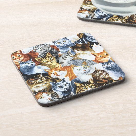 猫の道化師 コースター (左側)