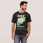 猫の配布地域マネージャー Tシャツ (正面フル)