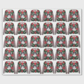 猫の醜いクリスマスのセーターの包装紙 ラッピングペーパー (フラット)