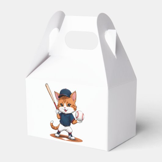 猫の野球選手 フェイバーボックス (正面サイド)
