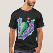 猫の釣り Tシャツ (正面)