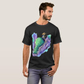猫の釣り Tシャツ (正面フル)