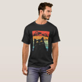 猫の銀河の宇宙船 エイリアン 猫 UFO Tシャツ (正面フル)