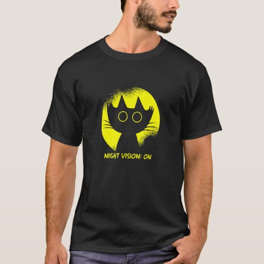 猫の闇 彼猫 Tシャツ (正面)