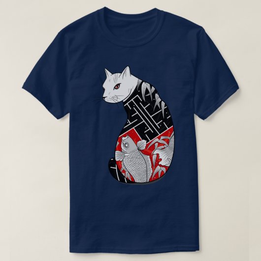 猫の隠れた生活 Tシャツ (デザイン正面)