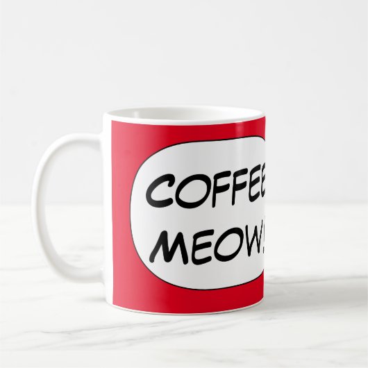 猫の雑談のコーヒー猫の鳴き声! BlissAndKittens著 コーヒーマグカップ (左)
