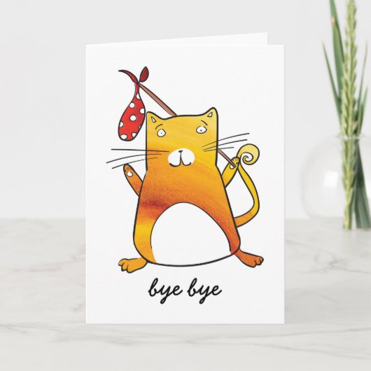 猫の離れカード カード (正面)