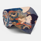 猫の雪だるま,国芳大きな猫雪だるま、国吉、浮世絵 ネクタイ (ロール)