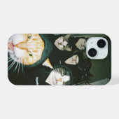 猫の電話 iPhone 15ケース (裏面横)