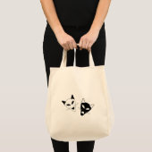 猫の面をドラマ化 トートバッグ (正面(商品))