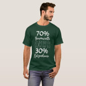 猫の面白い一言 I 70% コットン 30% ポリエステル Tシャツ (正面フル)
