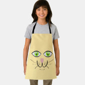 猫の面白い顔のキャラクター-29034 エプロン (インサイチュ)