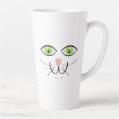 猫の面白い顔のキャラクター-29034 カフェラテマグ (右)