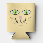 猫の面白い顔のキャラクター-29034 缶クーラー (正面)