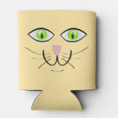 猫の面白い顔のキャラクター-29034 缶クーラー (裏面)